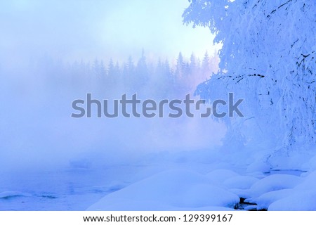 Misty river