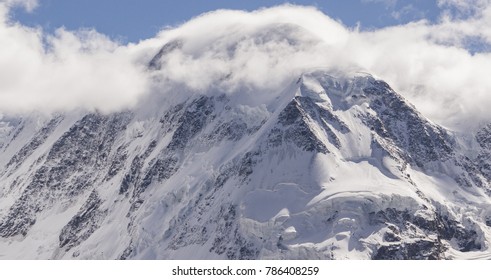 Misty Snow Mountains