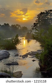 Misty Sunrise : Sabie River : South Africa