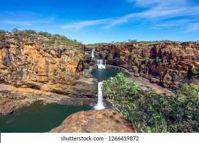 Mitchell Falls In Outback Western Australia.