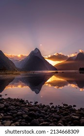 Mitre Peak Golden Hour Milford Sound