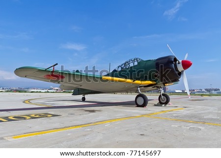 The Mitsubishi A6M Zero was a long range fighter aircraft operated by the Imperial Japanese Navy Air Service (IJNAS) from 1940 to 1945.