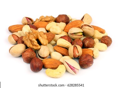 Mix Almonds Cashew Nuts Hazelnut Peanuts Stock Photo 628285541 ...