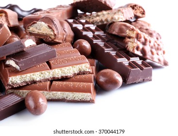 Mix Of Chocolate On Table, Close-up