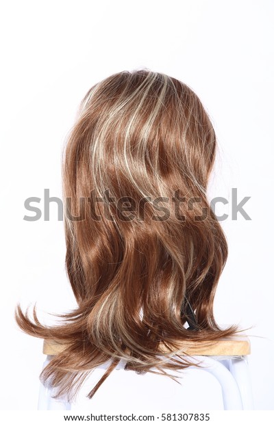 Mix Color Blonde Dark Brown Hair Stock Photo Edit Now 581307835