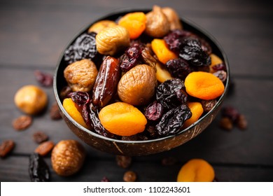 A Mix Of Dried Fruit