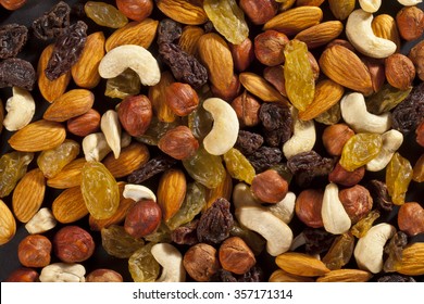 Mix Of Dry Nuts And Fruits