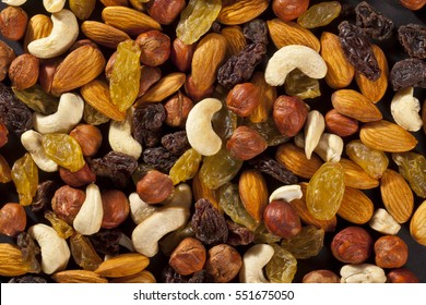 Mix Of Dry Nuts And Fruits