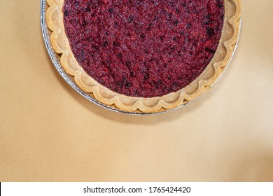 Mixed Berry Pie On Parchment Paper