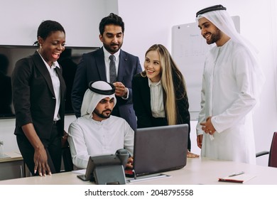 Mixed Business Team Dubai Business Meeting Stock Photo 2048795558 ...