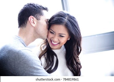 Mixed Couple In Love