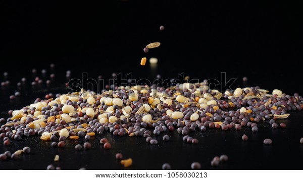 Mixed Fenugreek Mustard Seed Fennel Seed Stock Photo Edit Now 1058030213