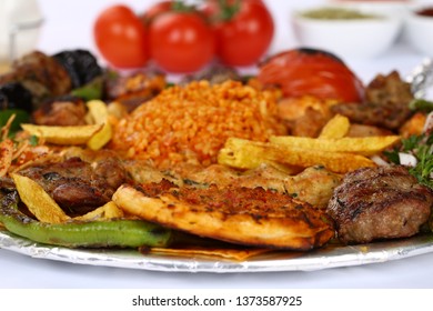 Mixed Grill Meat Kebab Vegetable Stock Photo 1373587925 | Shutterstock