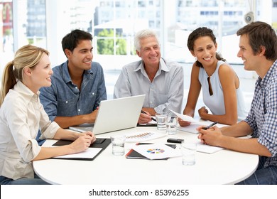 Mixed Group In Business Meeting