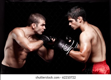 Mixed martial artists before a fight - Powered by Shutterstock