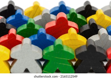 Mixed Meeples Figurines Board Games Different Stock Photo 2165112549 ...