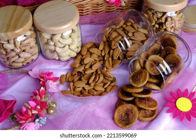 Mixed Nuts And Dried Fruits, Nuts And Dry Fruits, Healthy Snack - Mix Of Organic Nuts And Dry Fruits, Dry Fruits.