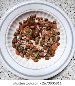 Mixed nuts a mixture of different types of edible seeds, which is very popular with health conscious people. This mixture is usually rich in nutrients and is an easy and effective .