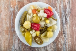Mixed Pickles In Bowl