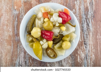 Mixed Pickles In Bowl