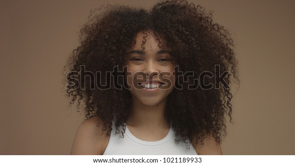 Mixed Race Black Woman Portrait Big Stock Photo Edit Now 1021189933