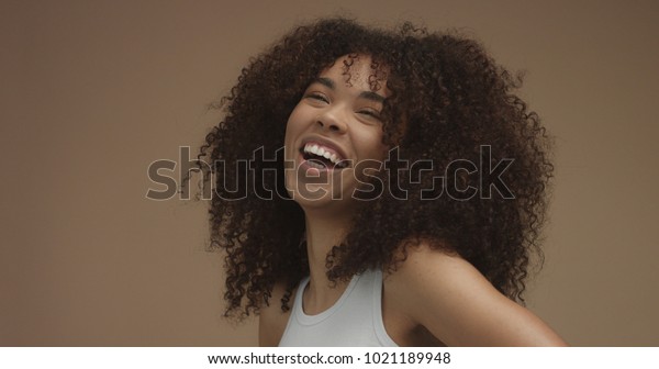 Mixed Race Black Woman Portrait Big Stock Photo Edit Now 1021189948