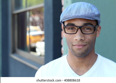 Mixed Race Businessman Outside Office