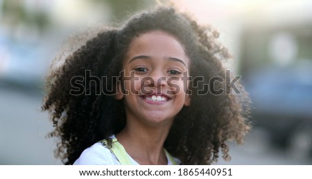 Similar – Pretty girl with long afro hair