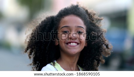 Similar – Pretty girl with long afro hair