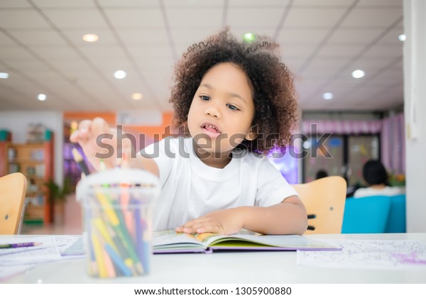 Mixed Race Girl Tanned Skin Curly Stock Photo Edit Now 1305900880