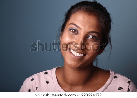 Mixed race woman