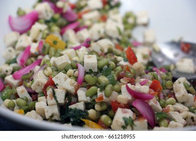 Mixed Salad. Indian Mixed Paneer And Veg Salad.