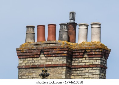 Mixed Styles Aged Chimney Pot Stacks Stock Photo 1794613858 | Shutterstock