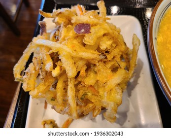 Mixed Tempura At Udon Restaurant.