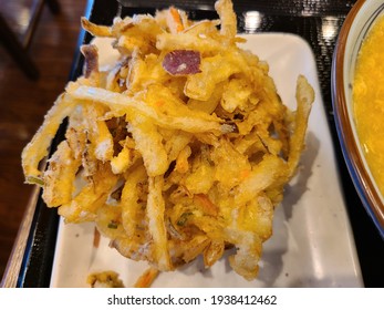 Mixed Tempura At Udon Restaurant.