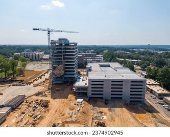 Mixed Use Construction By Drone