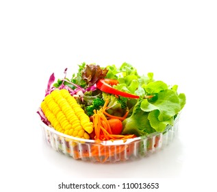 Mixed Vegetable Salad In Delivery Package