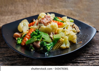 Mixed Vegetables In Oyster Sauce 