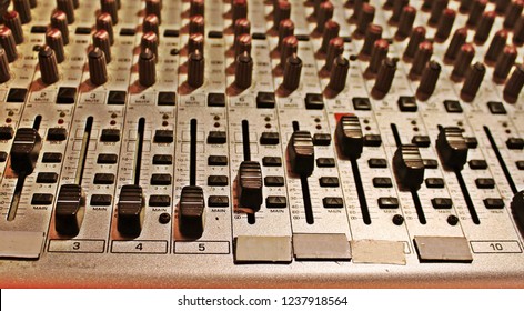 Mixer In A Church Sound Booth