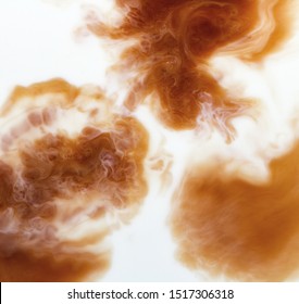 Mixing Coffee With Milk, Macro