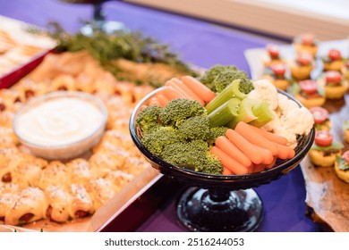 Mixture of vegetables on a table scape