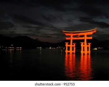 Miyajima gate at Hiroshima, Japan