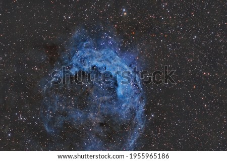 MNC 3199 is am emission nebula in the constellation Carina. It is commonly referred to as the Banana Nebula