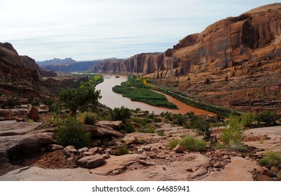 Moab Rim Jeep Trail Above Colorado River