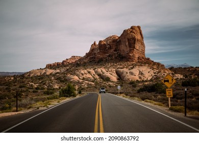 Moab, UT, USA 11-11-21 Arches Scenic Drive, Arches National Park