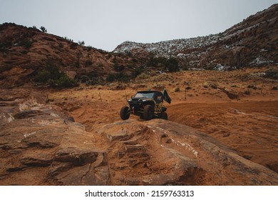 Moab, Utah - 05 23 2022: Trail Ridding On Steel Bender