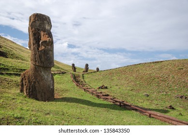 Moai In Easter Island