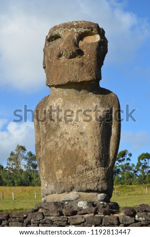 moai easter Island Landscape