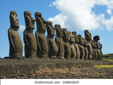 Moai On Easter Island