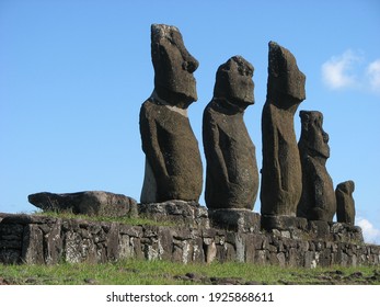 Moai Statues On Easter Island